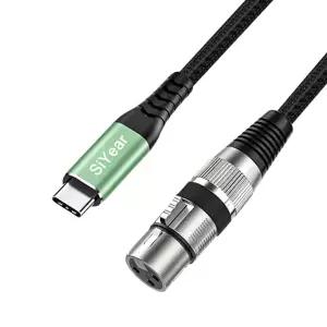 스마트폰 USB C를 액티브 스피커 노트북 믹서 콘솔 ( 3.3FT/1M )에 연결하는 SiYear C to XLR 여성 오디오