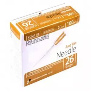 일회용 멸균 정림 주사침 롱니들 주사바늘 니들 90MM 100개 26G