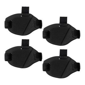 KBAEY 2PCS 오토바이 변속 패드, 미끄럼 방지 고무 보호 부츠 커버, 조절 가능한 신발 프로텍터(4PCS)