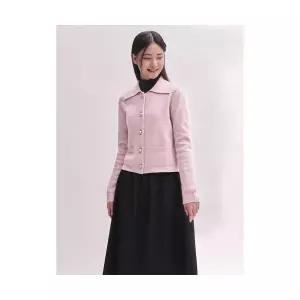 매장정품 빈폴 BEANPOLE LADIES [B. my] 스팽글 T칼라 카디건 베이비핑크 (BF4X5AN03Y) BF4X5AN03Y 569546