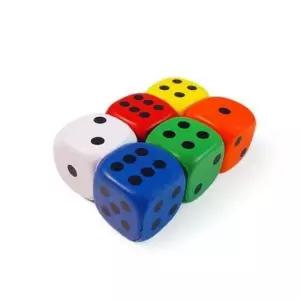 말랑한 학습 게임 놀이 스펀지 칼라 주사위 주사위 학습용주사위