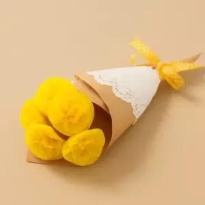 DIY 종이꽃 꽃다발 만들기 키트 졸업식 선물 옐로우