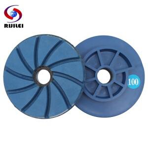 화강암 석 돌 콘크리트 연마 디스크 광택제 휠 4 인치 달팽이 잠금 가장자리 패드 100 mm 연삭 휠