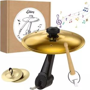 자동차 심벌 에어 벤트 미니 드럼 스틱과 엄지 2개가 포함된 크래시 세트 대부분의 차량과 호환되는 소형