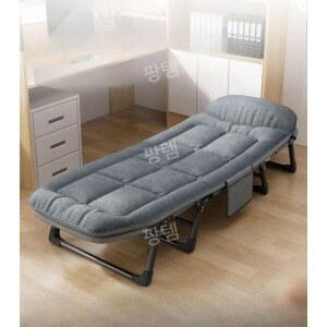 1인용 간이 사무실 이동식 가죽의자 접의자 폴딩 휴대용 오 도서관 컴퓨터책상 침대