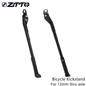 ZTTO-자전거 킥 스탠드 조절식 자전거 랙 지원 경량 주차 스루 액슬 12mm 프레임