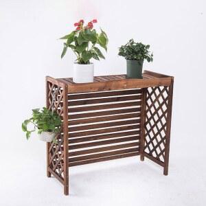 원목 갤러리 화분 커버 에어컨 실외기 선반