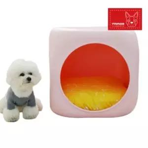 사각 통모양 동굴하우즈 핑크 소형견용 U124756