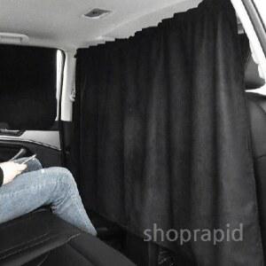 차박커튼 뒷자리 차박 파티션 가림막 140X80 2개 암막커튼 모델을 커튼
