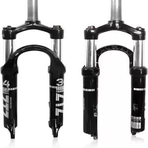 ZTZ 20인치 접이식 자전거 서스펜션 포크-80mm 여행 100mm 간격 허브 9mm QR 최대 2.5인치 타이어 크라운