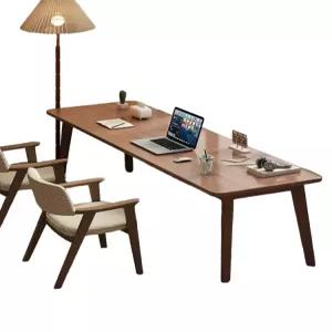 미니멀 원룸 2인용 원목 테이블 책상 폭600 길이1800 홈오피스 거실 침실 학습용 사무