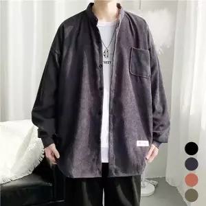 [파파브로][모로엠] 코듀로이 반하이넥 남성 아우터 셔츠 DMS-SHA-Q4612450