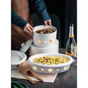 푸드워머 도자기 차핑디쉬 뷔페그릇 식기 호텔 수육 레스토랑