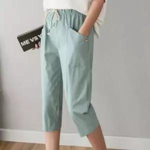 [라일리여성의류] Rly 여성용 S/S 칠부 데일리 코튼린넨 밴드라인 걸