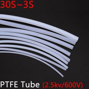 30S-3S PTFE 튜브 F46 절연 모세관 열 보호기 전송 호스 단단한 온도 내식성 2.5KV 600V
