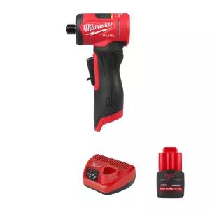 밀워키 M12 FDGA2-251 직각 다이그라인더 II 2.5Ah 고출력 배터리 1개 충전기 세트