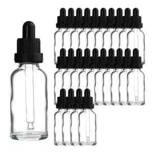 블랙 잠금캡 30ml 25개 스포이드 투명 공병 향수용기 WEE81C3