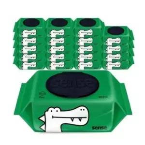 센스 물티슈 대용량 악어 캡형 100매 20팩 375450