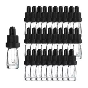 블랙 잠금캡 5ml 30개 스포이드 투명 공병 향수용기 WEE81BC