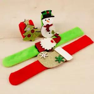 E07]X-MAS 원터치 (20개세트) 반짝이 팔찌(벌크)