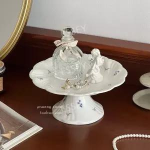 유럽 감성 세라믹 케이크 식기 접시 트레이 디저트 빈티지