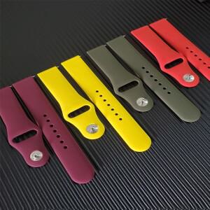 호환 삼성 갤럭시 워치용 20mm/22mm 스트랩 7 6 4 클래식/5 프로/3/액티브 2/기어 S3 실리콘 코레아 팔찌