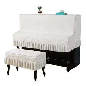 피아노커버 레이스 의자커버 세트 고급 자수 커버 덮개