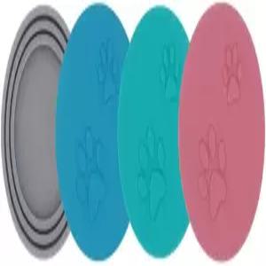 SLSON 4팩 반려동물 사료 캔 커버 세트 3가지 표준 크기에 맞는 범용 실리콘 고양이 및 개 뚜껑