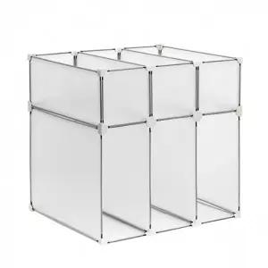 ( )DIY 반투명 가방 진열 수납장 조립식 가방진열