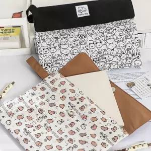 큰손 캐릭터 북파우치 패브릭 다이어리 A4 독서 북커버 파일 귀여운 노트 공책 책 사각 홀더