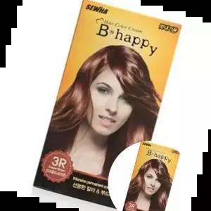 브라운 헤어염색약 해피 염색약 코퍼골드 3R