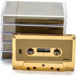 FYDELITY 골드 크롬 카세트 테이프 빈 녹음용 클리어 오디오 컬러 녹음 가능 테이프-5 팩 60분