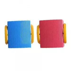 어린이 손잡이 컵홀더 세로줄무늬 음료수 팩홀더 양손 그립 우유갑 케이스