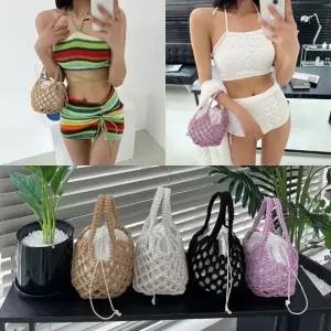 헤이비치네트백 뜨개 파우치 여성 미니 백 패션잡화 여성 여성 여성 미니백 핸드폰 미니백 토트백 미니 백