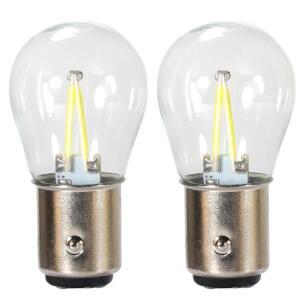 2X P21W Ba15s 1156 Led Bay15d 전구 소켓 필라멘트 칩 자동차 램프 Lada 통관 조명 브레이크 12V 빨간색