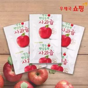 [우체국쇼핑] 햇살듬뿍 사과즙 100ml*100포 / 도라지배즙 80ml*100포 대용량