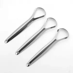 혀냄새 제거 스테인리스 혀 클리너 구취 케어 입냄새 개선 혀 청결 도구