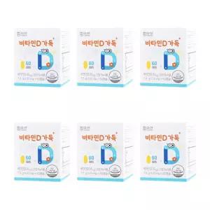 함소아 비타민D 1000IU 성장기 어린이 청소년 함소이 6개 DJ