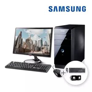 삼성 DB400T3A 타워형 코어 i5 4세대 SSD 듀얼 Win7 중고 PC 랜덤 모니터 세트