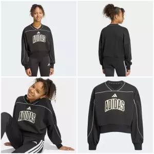 [아디다스키즈] KB7029 아디다스 주니어 (130-160) 스태디움 스웨트셔츠 크롭맨투맨 HMDK