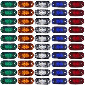 화물차 차폭등 폭등 24볼트 작업등 스카니아 트럭용 LED 사이드 마커 라이트 트레일러 카라반 RV 클리어런스 램프 로리 그릴 10 24V 액세서리