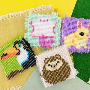 집콕취미 앵무새 하늘다람쥐 스킬자수세트 집콕놀이 수업용 수예도구 동아리 취미생활