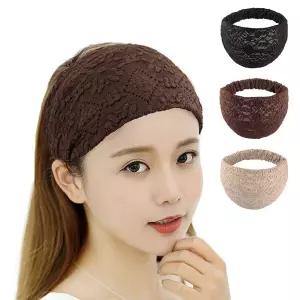 망사 반다나 레이스 헤어밴드 비니 머리띠 3컬러