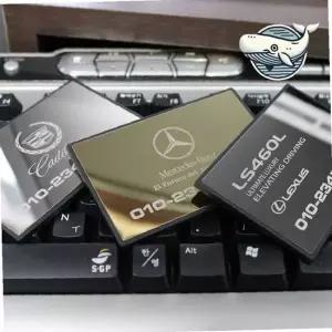 메탈 주차번호판 연락처 알림판 고급스러운