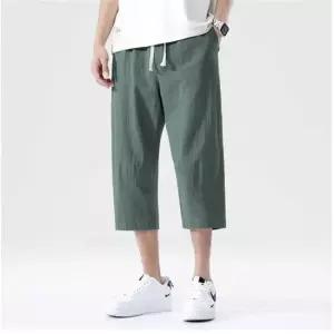 항아리바지면배기바지 배기 팬츠 코디 여름 린넨 9부 크롭 항아리 바지 남자