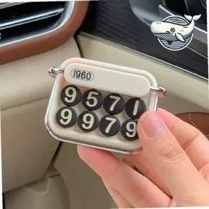 빈티지 주차 번호판 아이보리 안심타자기 고급