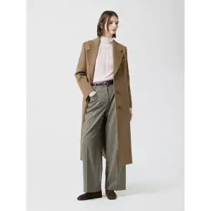 [CC콜렉트](센텀시티점)캐시미어 야크 블렌드 3버튼 롱 코트_C254MSG563