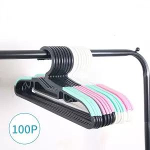 [디베르소]블랑 유아 논슬립 옷걸이 100P(블랙-민트/핑크)