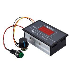 PMW 6-60V 12V 24V 36V 48V 30A PWM DC 모터 속도 컨트롤러, 조절 가능한 스텝리스 거버너, 레귤레이터 가변 스위치, 디스플레이 LED 제어 회로 기판 시작 스톱 스위치