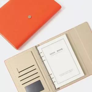 플랜비 다이어리형 노트 A5 오렌지레드 유선노트
